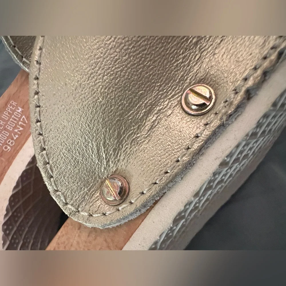 DR. SCHOLLS wood sandals 9 - Picture 6 of 12